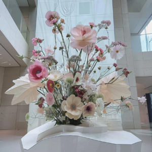 Grand Silk Flower Installation