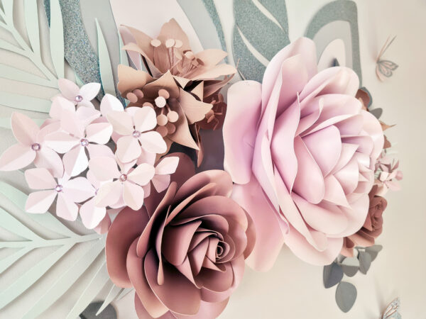 Large Paper Flowers Wall Unicorn Decor - Image 6