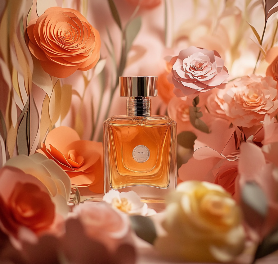 Artfully crafted paper flowers in soft peach, blush pink, and cream shades, ideal for luxury floral décor