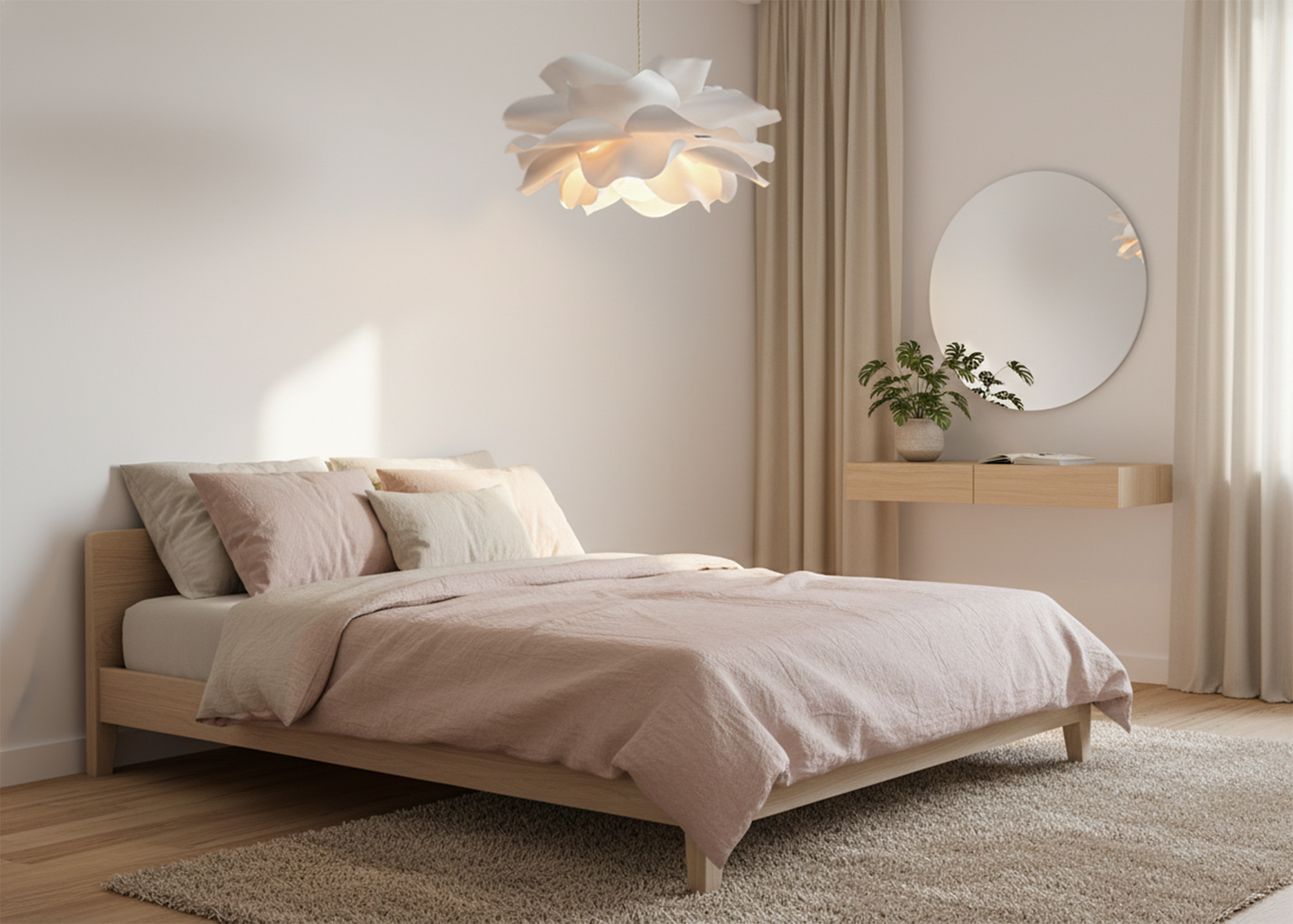 Boohoo flower pendant light