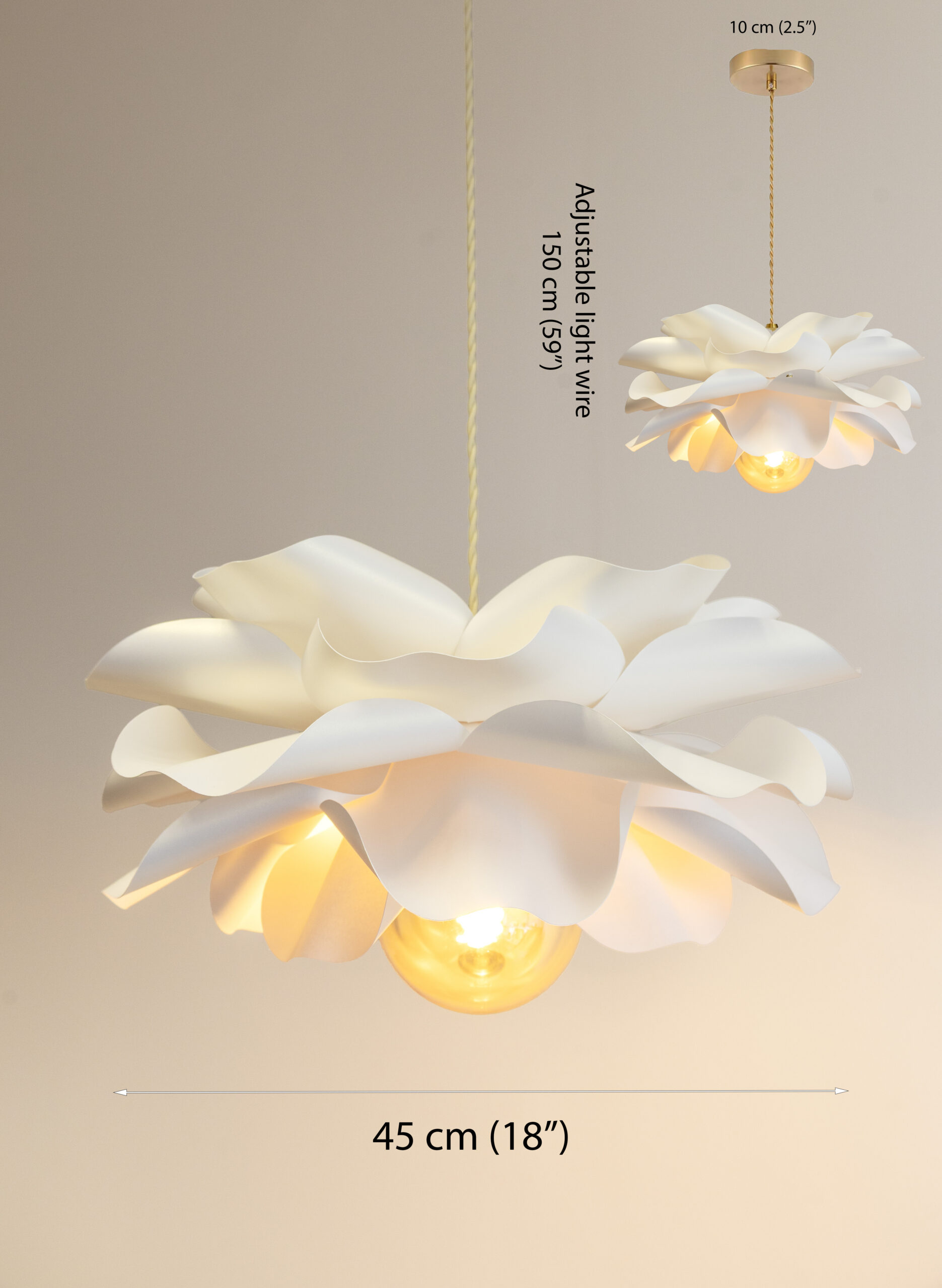 Boohoo flower large pendant lighting