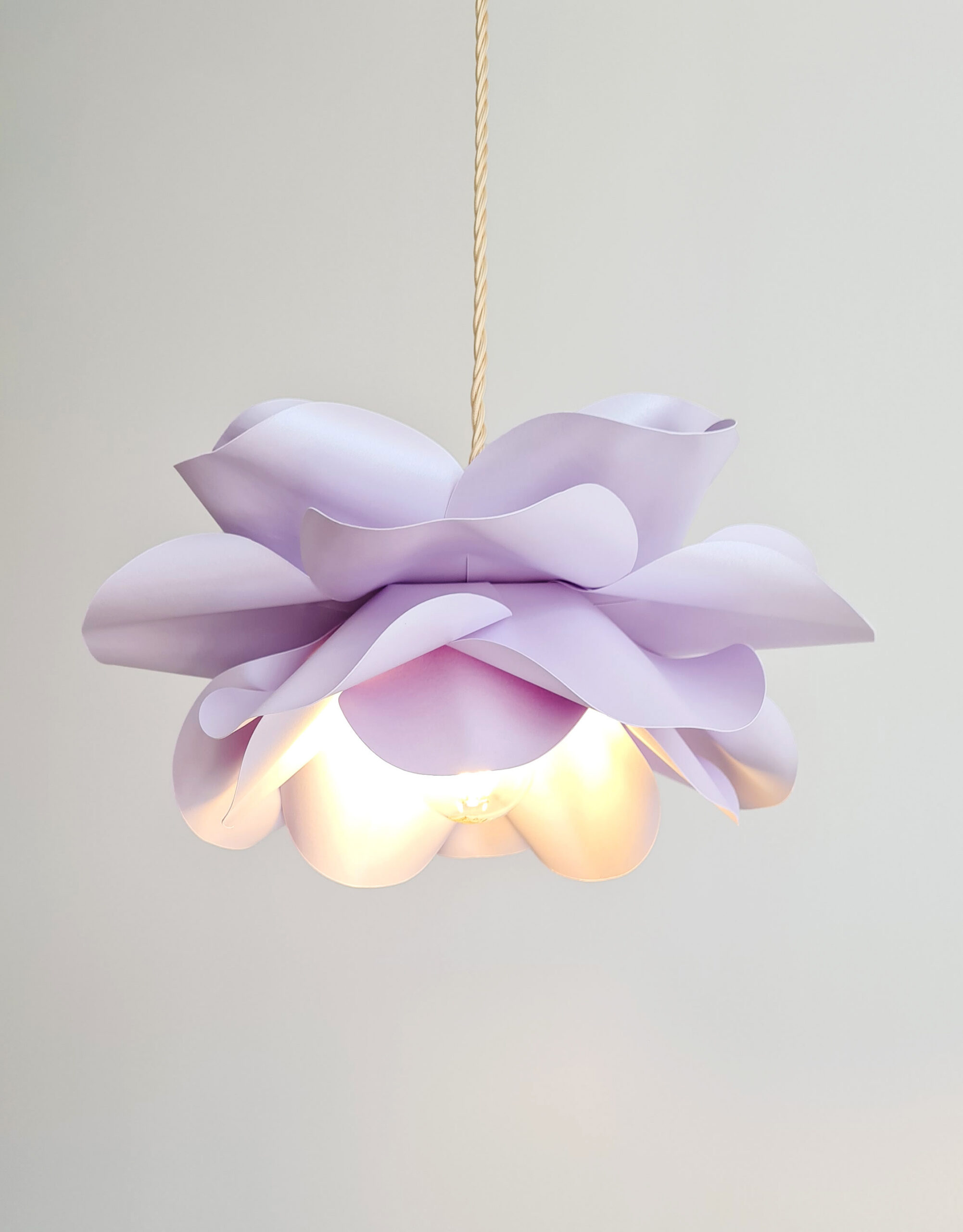 Fairy Rose night light Paper Flower Pendant Lamp - Image 3