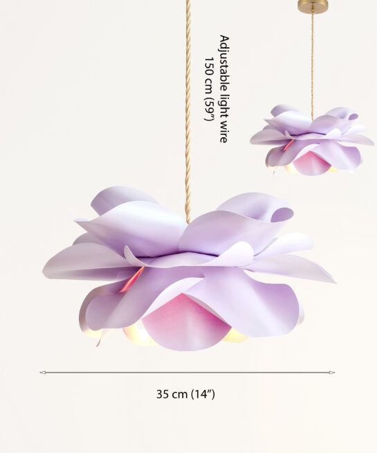 Fairy Rose night light Paper Flower Pendant Lamp